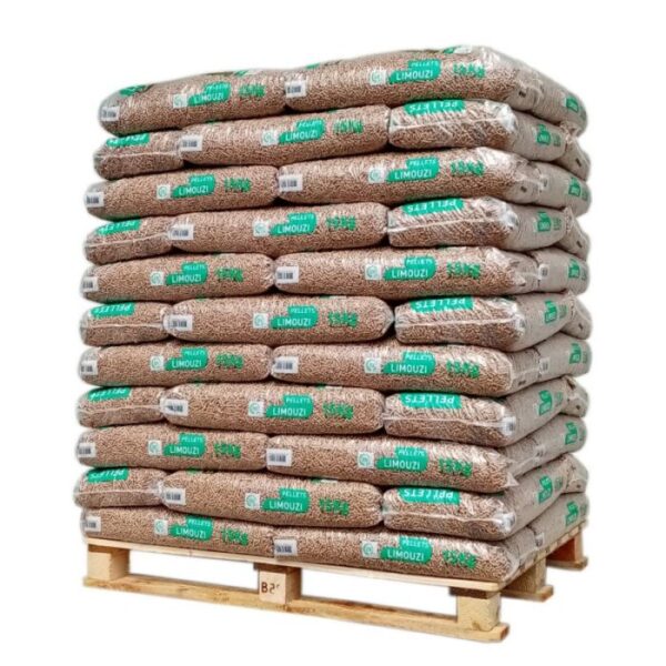 PALETA DE PELLETS LIMOUZI – 66 SACOS DE 15 KG